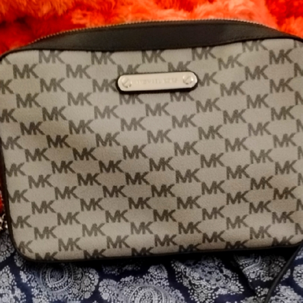 Michael Kors Gray and Black Belt Bag